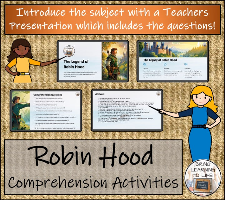 Robin Hood Close Reading Activities | 5th Grade & 6th Grade