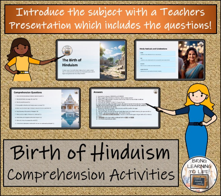 The Birth of Hinduism Close Reading Activities | 5th Grade & 6th Grade