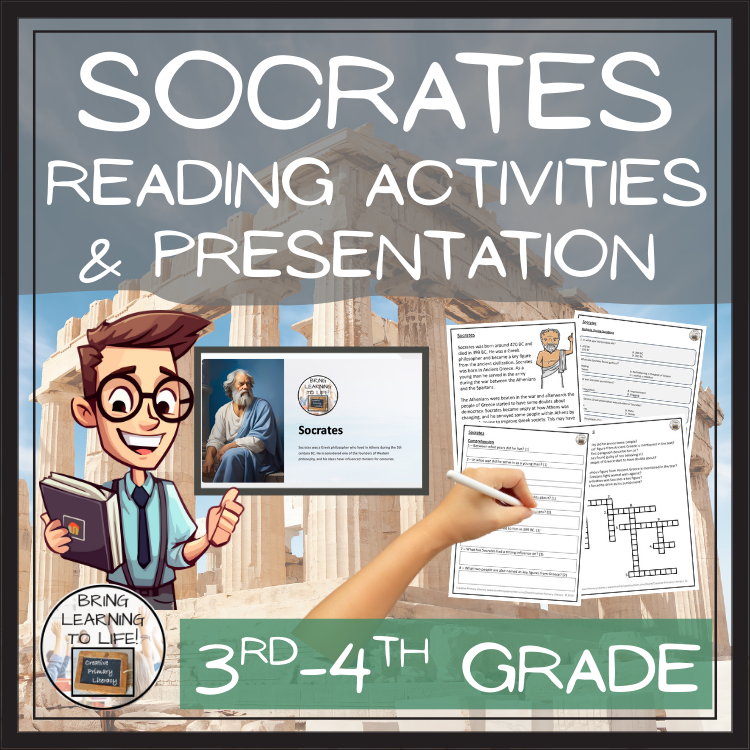 Socrates Close Reading Comprehension Activities | 3rd Grade & 4th Grade