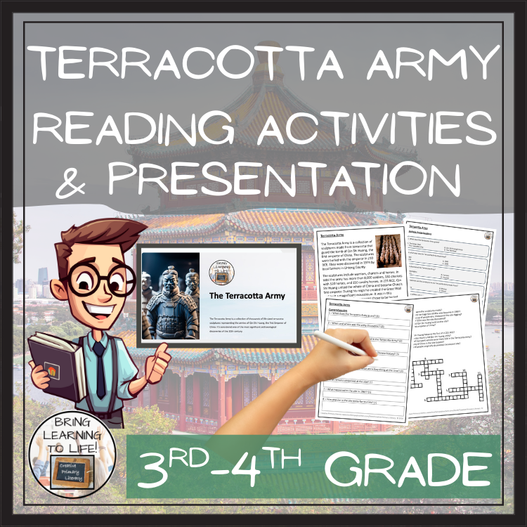 Terracotta Army Close Reading Comprehension Activities | 3rd Grade & 4th Grade