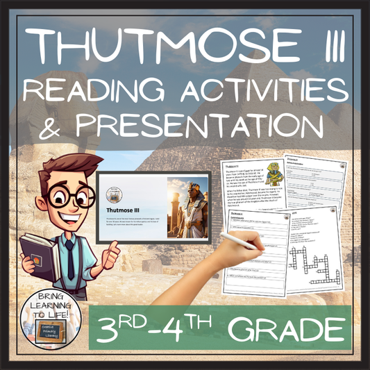 Thutmose III Close Reading Comprehension Activities | 3rd Grade & 4th Grade
