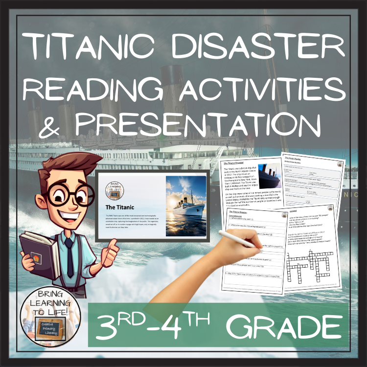 Titanic Close Reading Comprehension Activities | 3rd Grade & 4th Grade