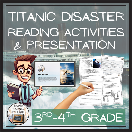 Titanic Close Reading Comprehension Activities | 3rd Grade & 4th Grade