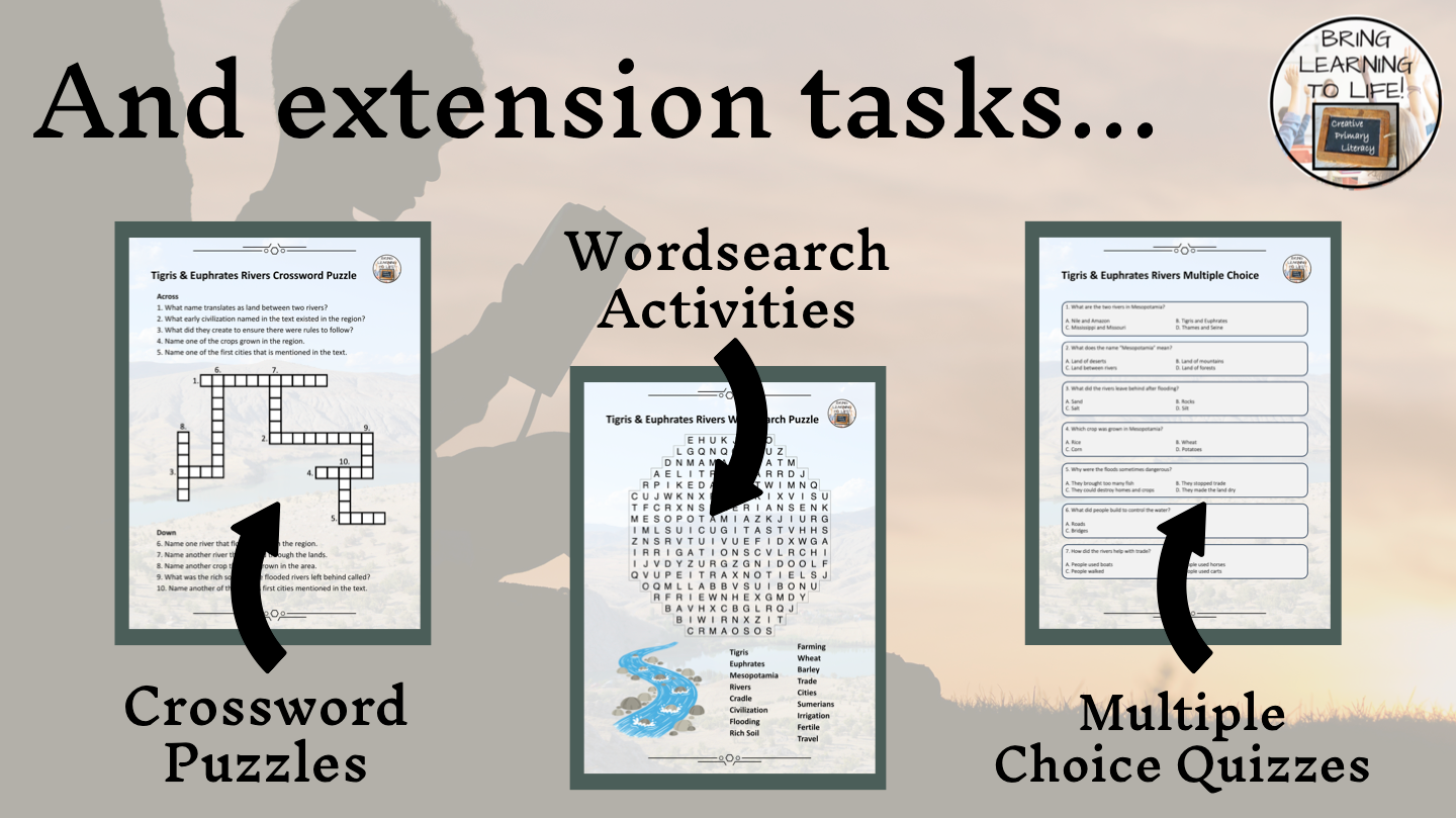 Ancient Mesopotamia Reading Comprehension Workbook | 5th-6th Grade
