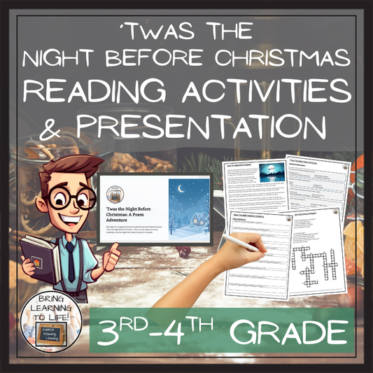 Twas the Night Before Christmas Close Reading Comprehension | 3rd & 4th Grade
