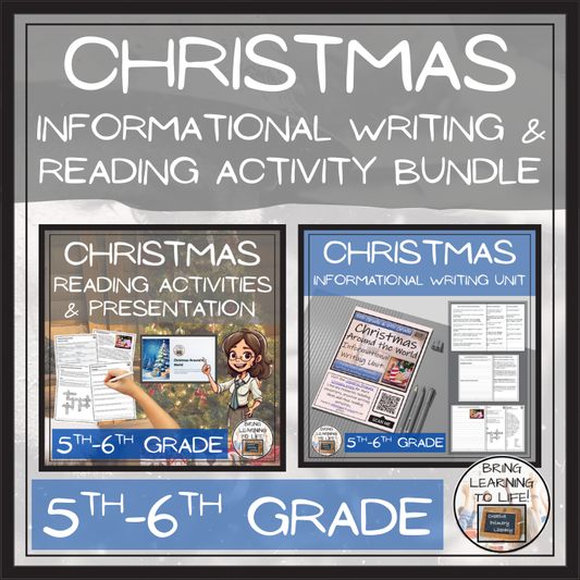 Christmas Around the World Close Reading & Writing Bundle | 5th-6th Grade